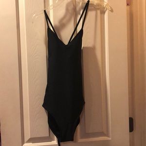 Aerie Black cutout back swimsuit